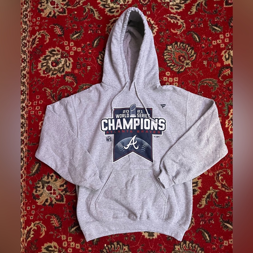 2021 Fanatics Atlanta Braves World Series Win Hoodie Mens SZ Small